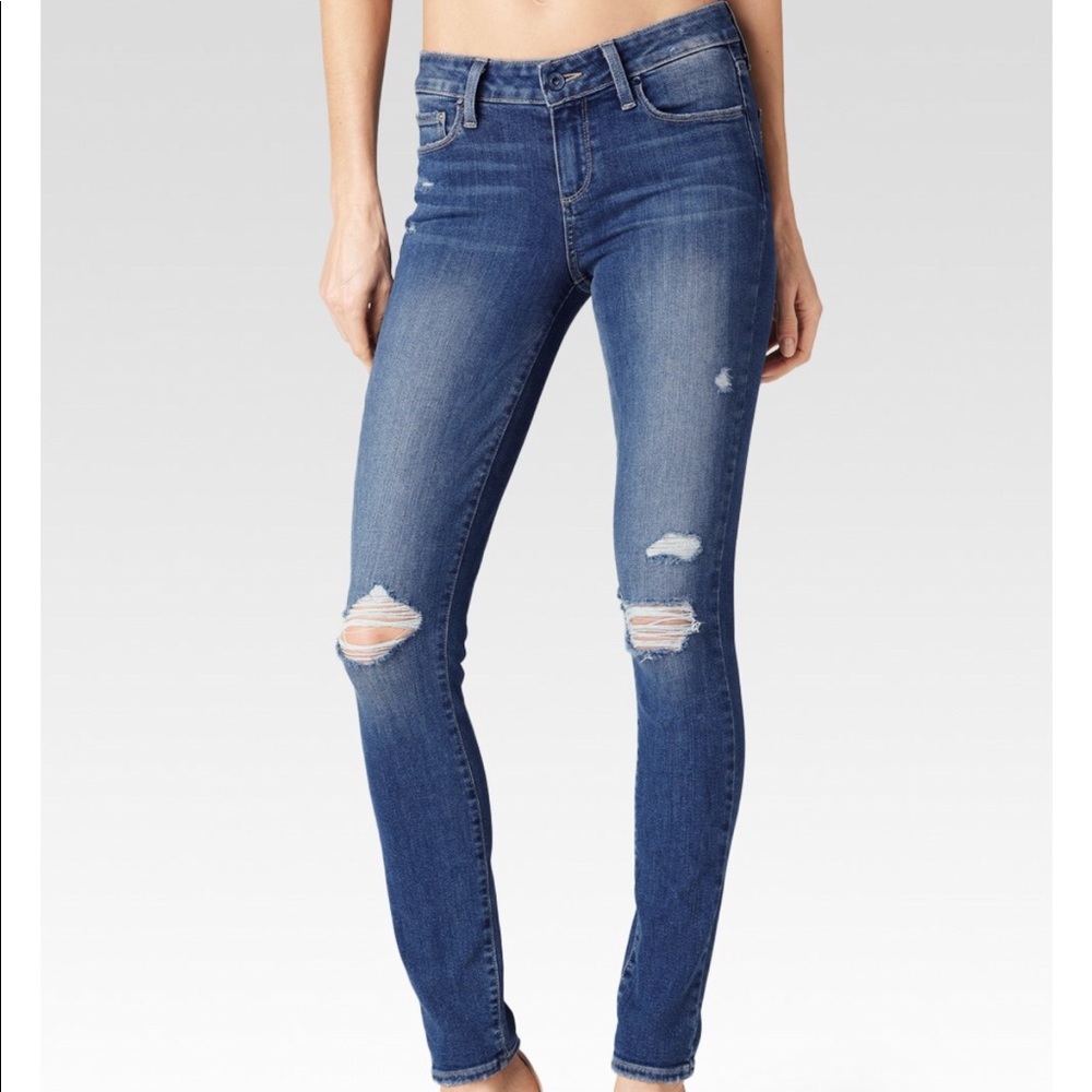 Paige - Destroyed Skinny Jeans